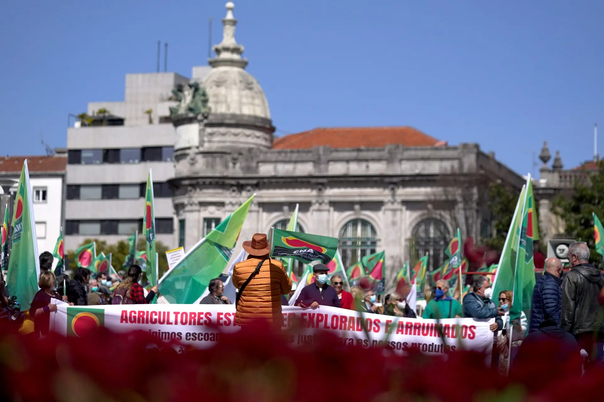 Agricultores protestam em Braga contra aumento dos custos de produção