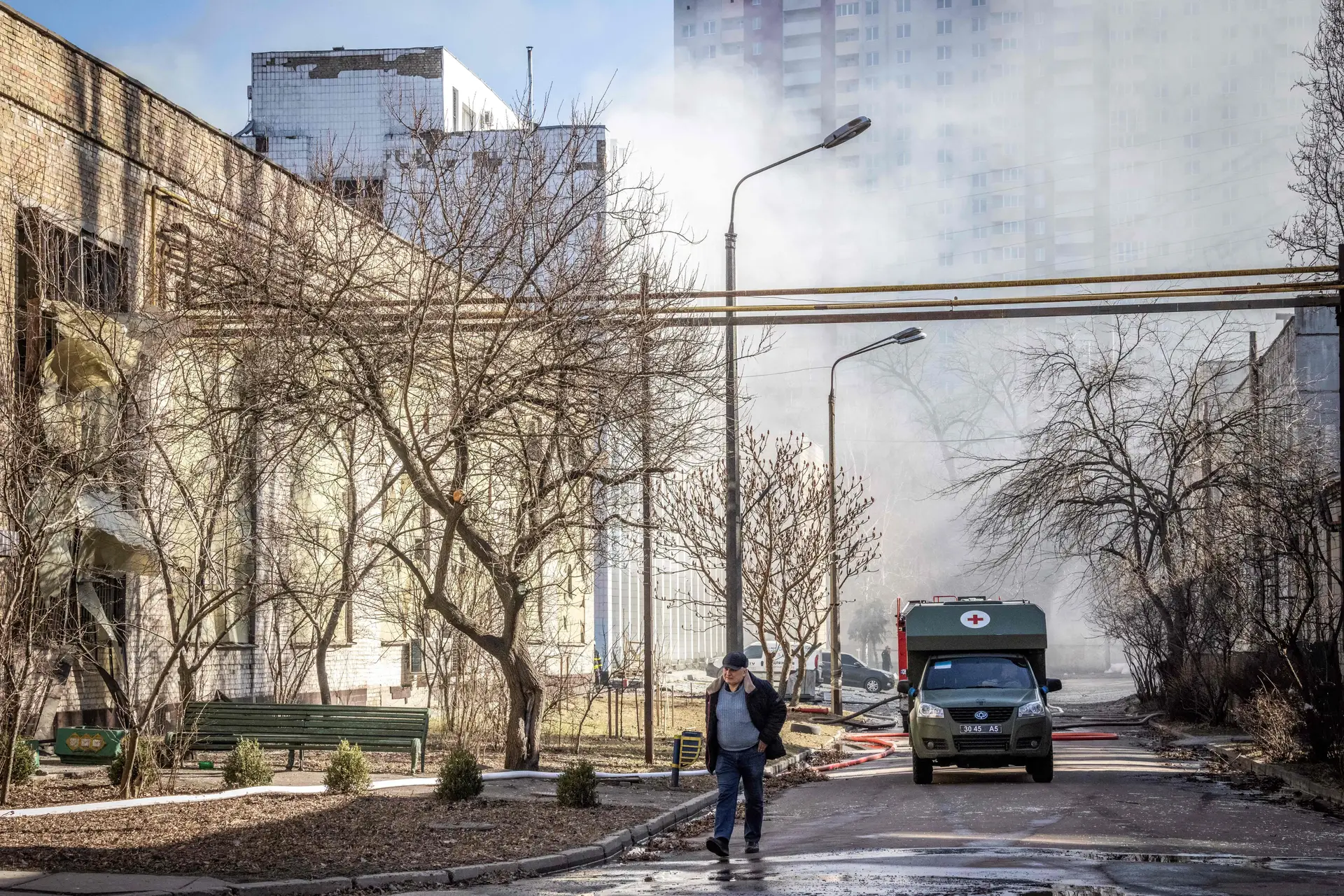 Reportagem SIC: ataque a instituto científico em Kiev destruiu quatro edifícios