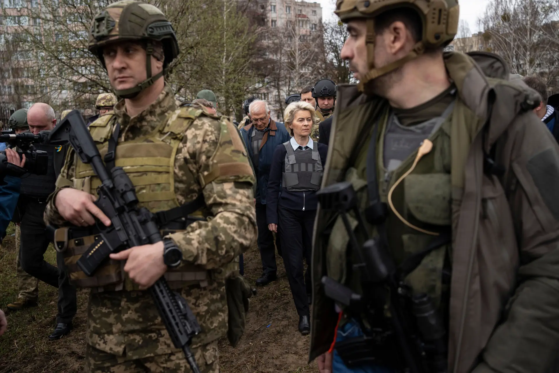 Von der Leyen: “Humanidade foi estilhaçada em Bucha”