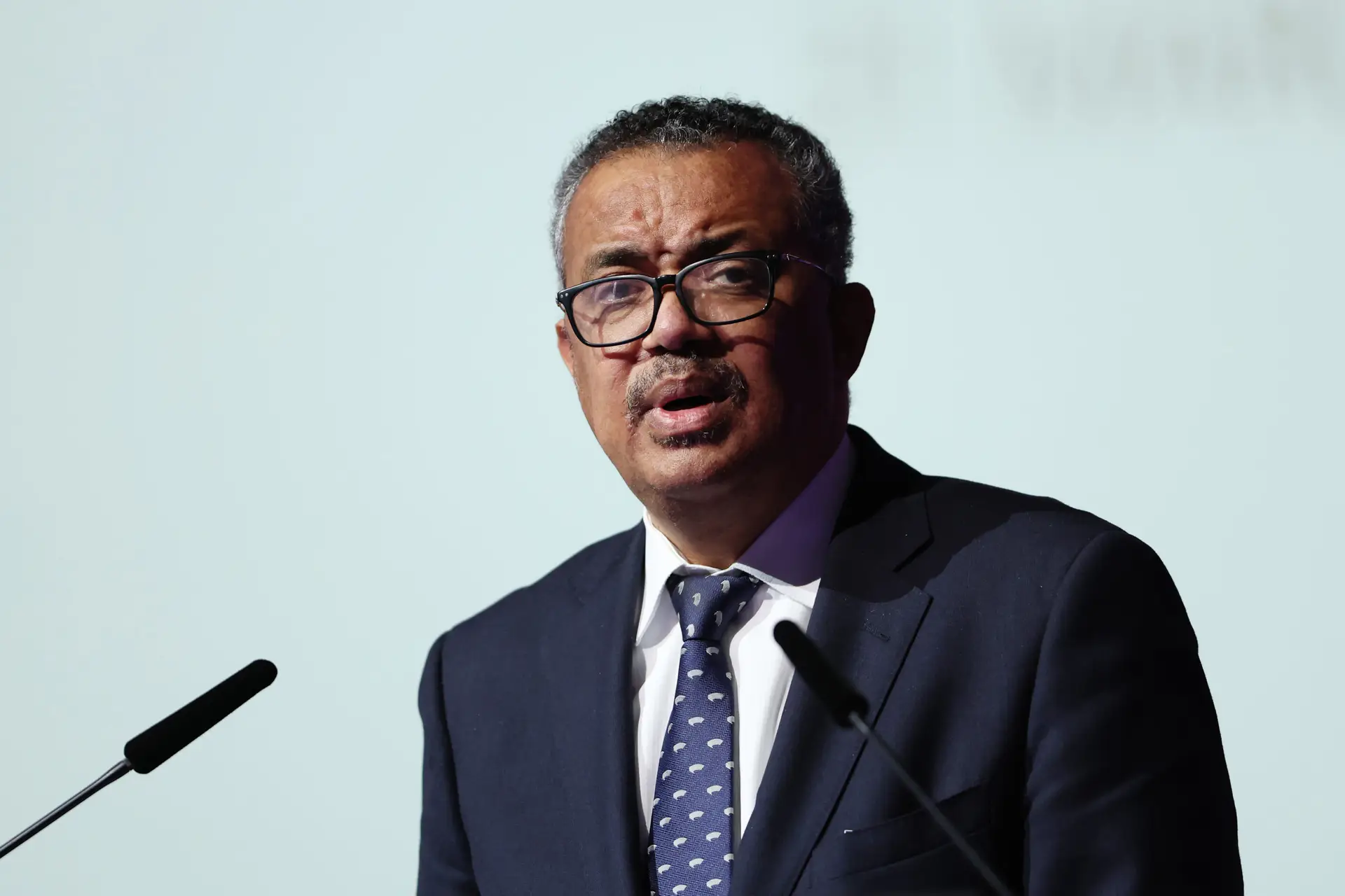 DOHA, QATAR – MARCH 31: Dr Tedros Adhanom Ghebreyesus, World Health Organization Director-General talks during the 72nd FIFA Congress at the Doha Exhibition and Convention Center on March 31, 2022 in Doha, Qatar. (Photo by Alexander Hassenstein – FIFA/FIFA via Getty Images)
