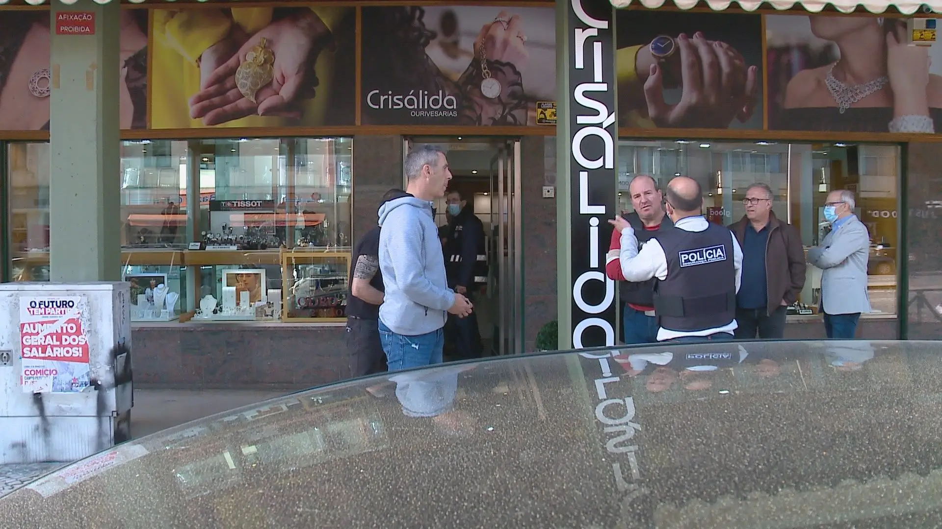 Detidos durante assalto a ourivesaria em Aveiro vão ser presentes a tribunal