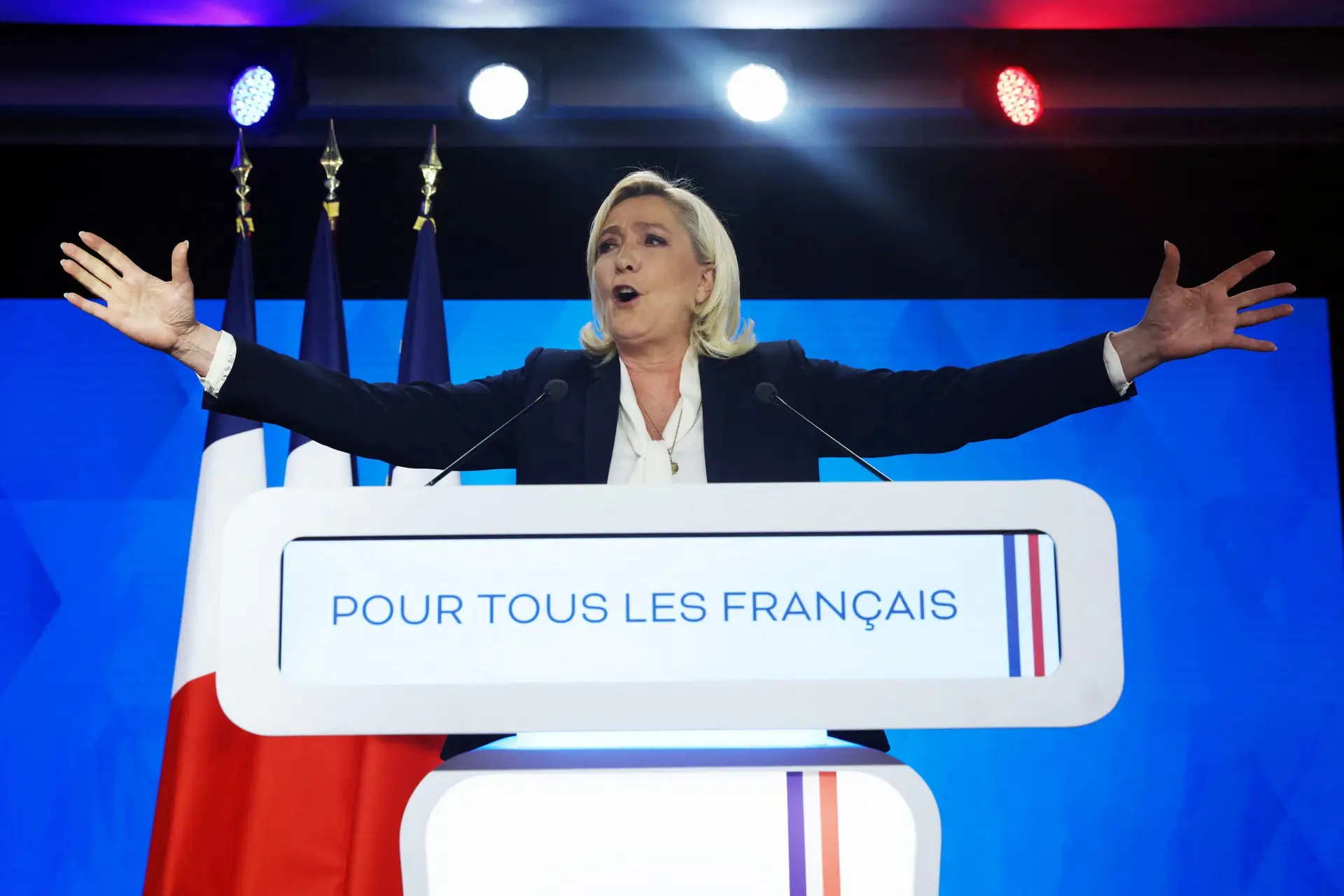 “Com esta derrota, sinto uma esperança”: o discurso de Le Pen ao “resultado histórico”
