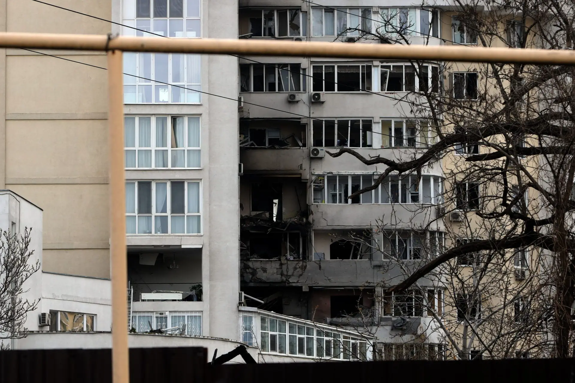 Ataque em Odessa: míssil atingiu prédio de habitação
