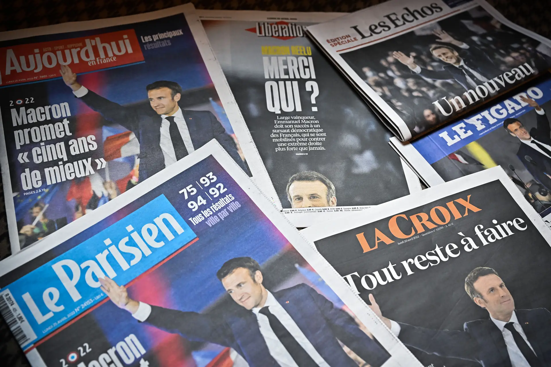 Principais líderes políticos satisfeitos com vitória de Emmanuel Macron