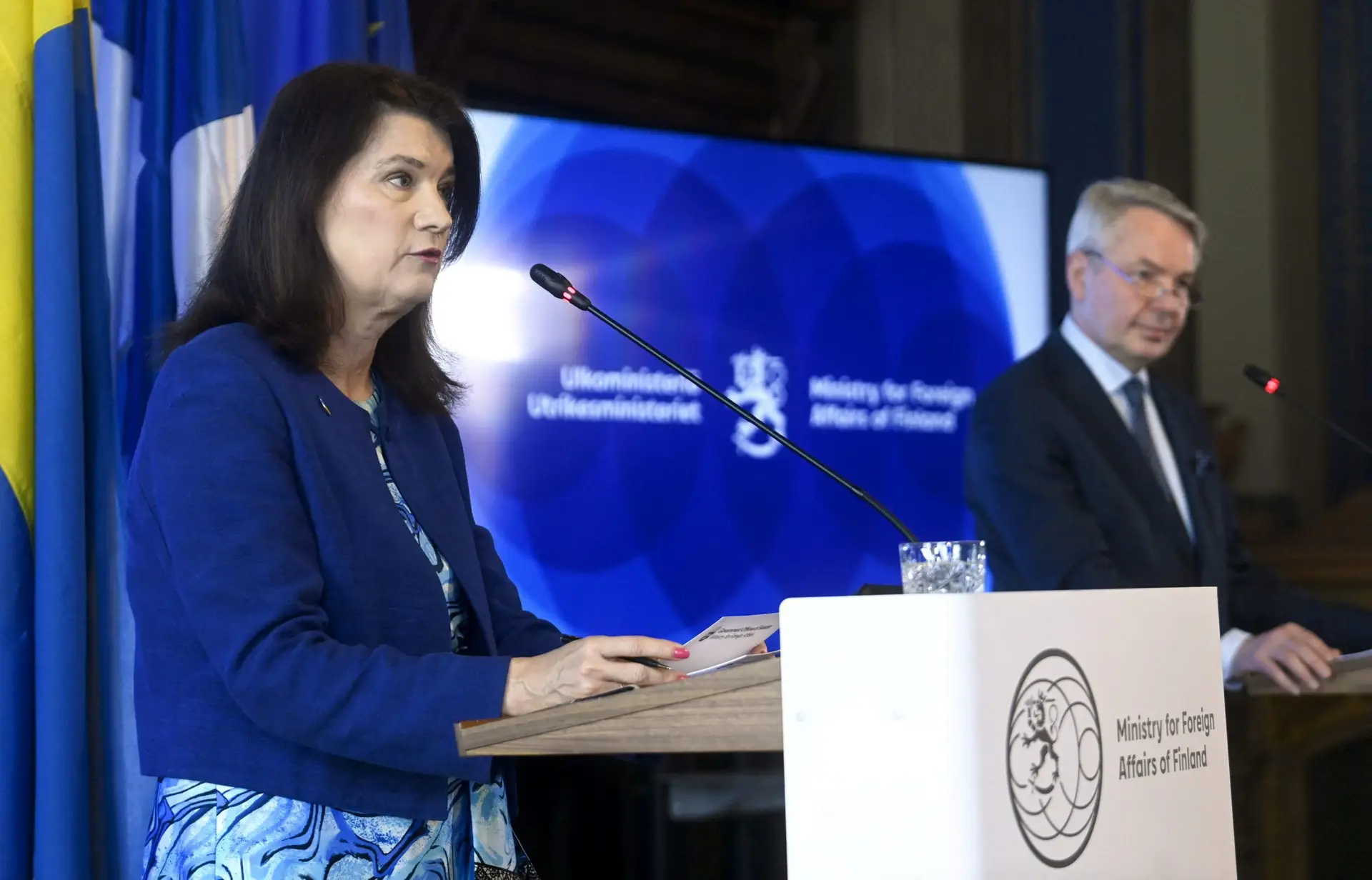 MNE sueca admite que decisão da Finlândia em relação à NATO afetará a da Suécia