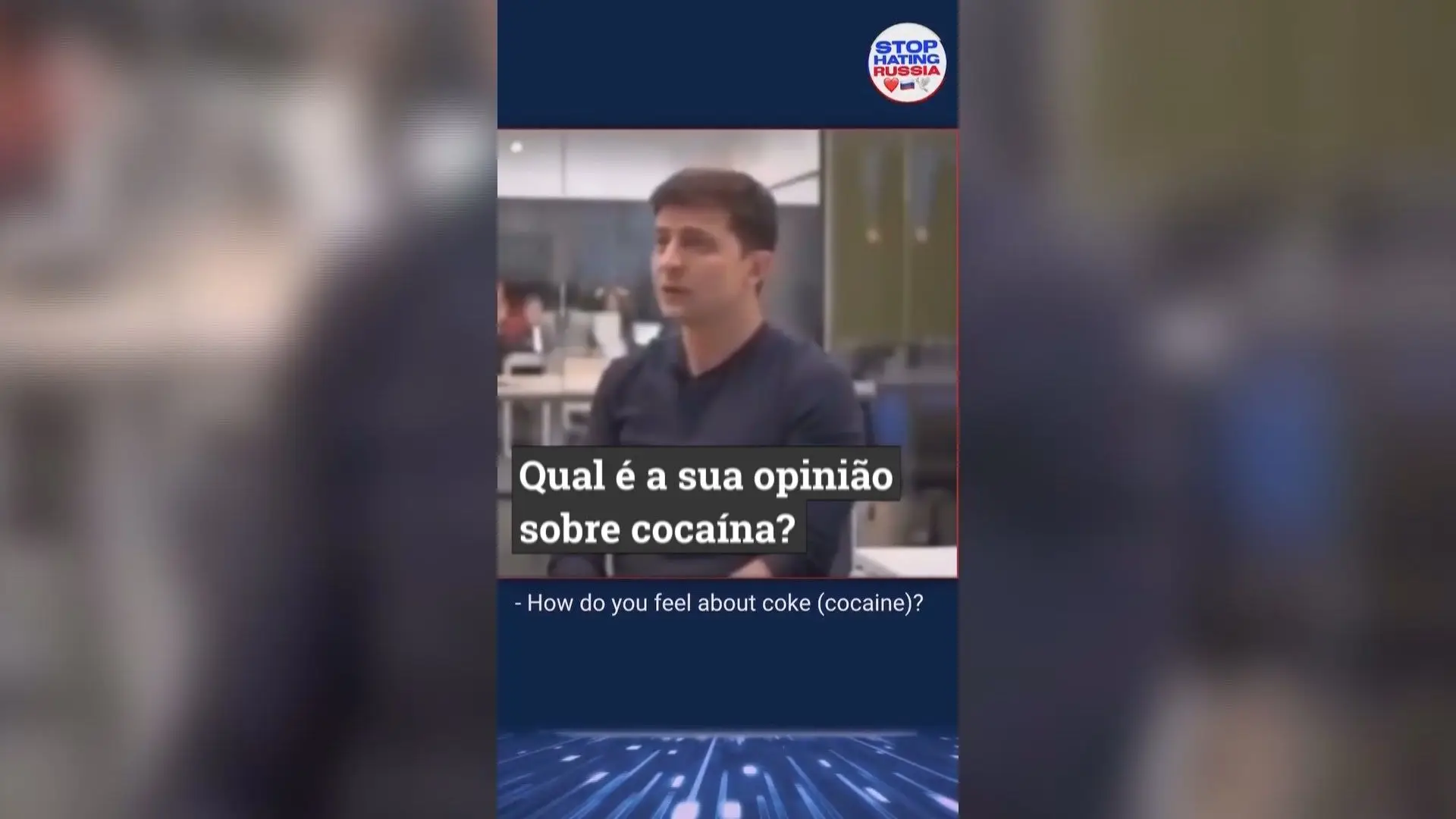 Zelensky é viciado em cocaína?