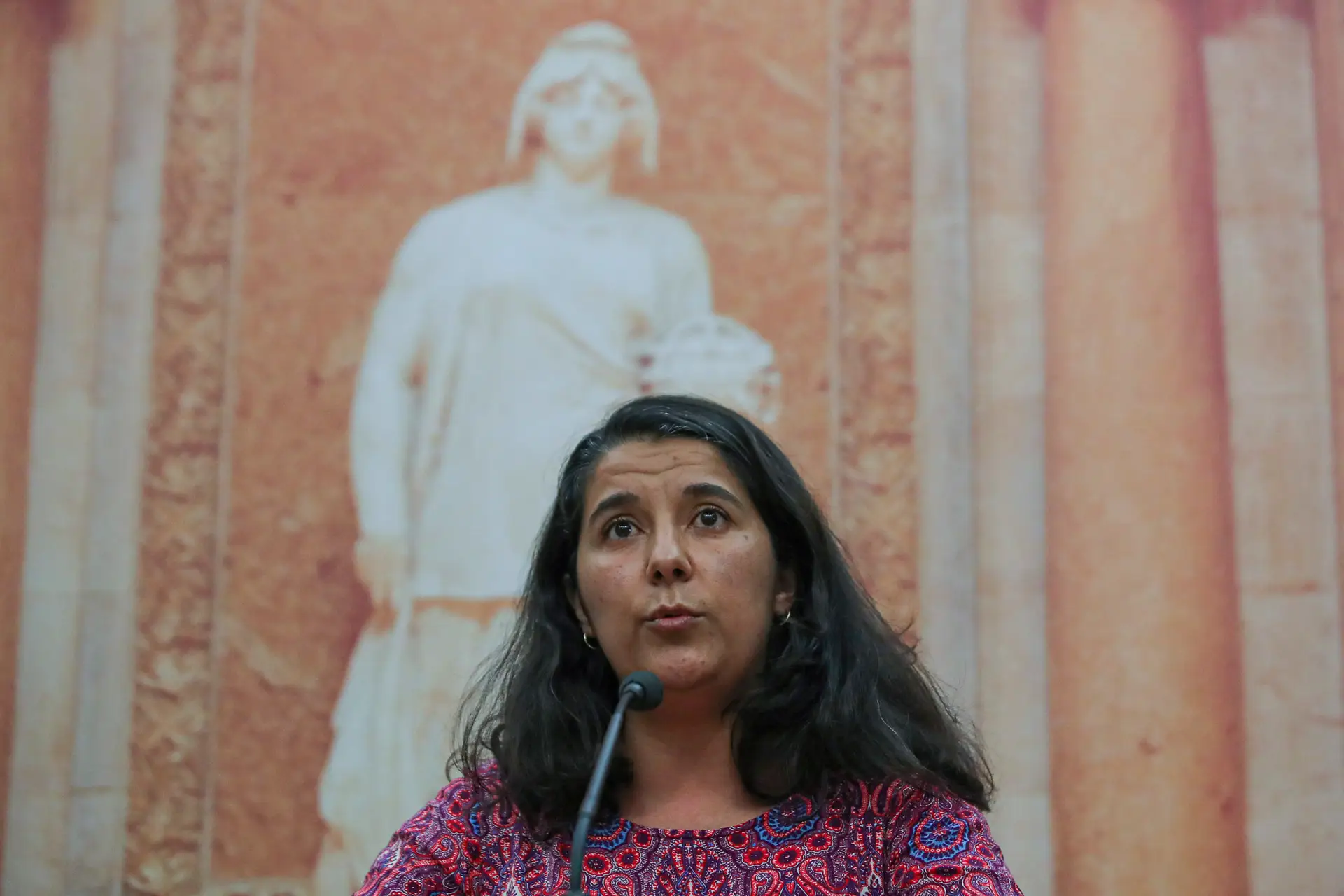 A líder parlamentar do Partido Comunista Português (PCP), Paula Santos. ANTÓNIO COTRIM/LUSA