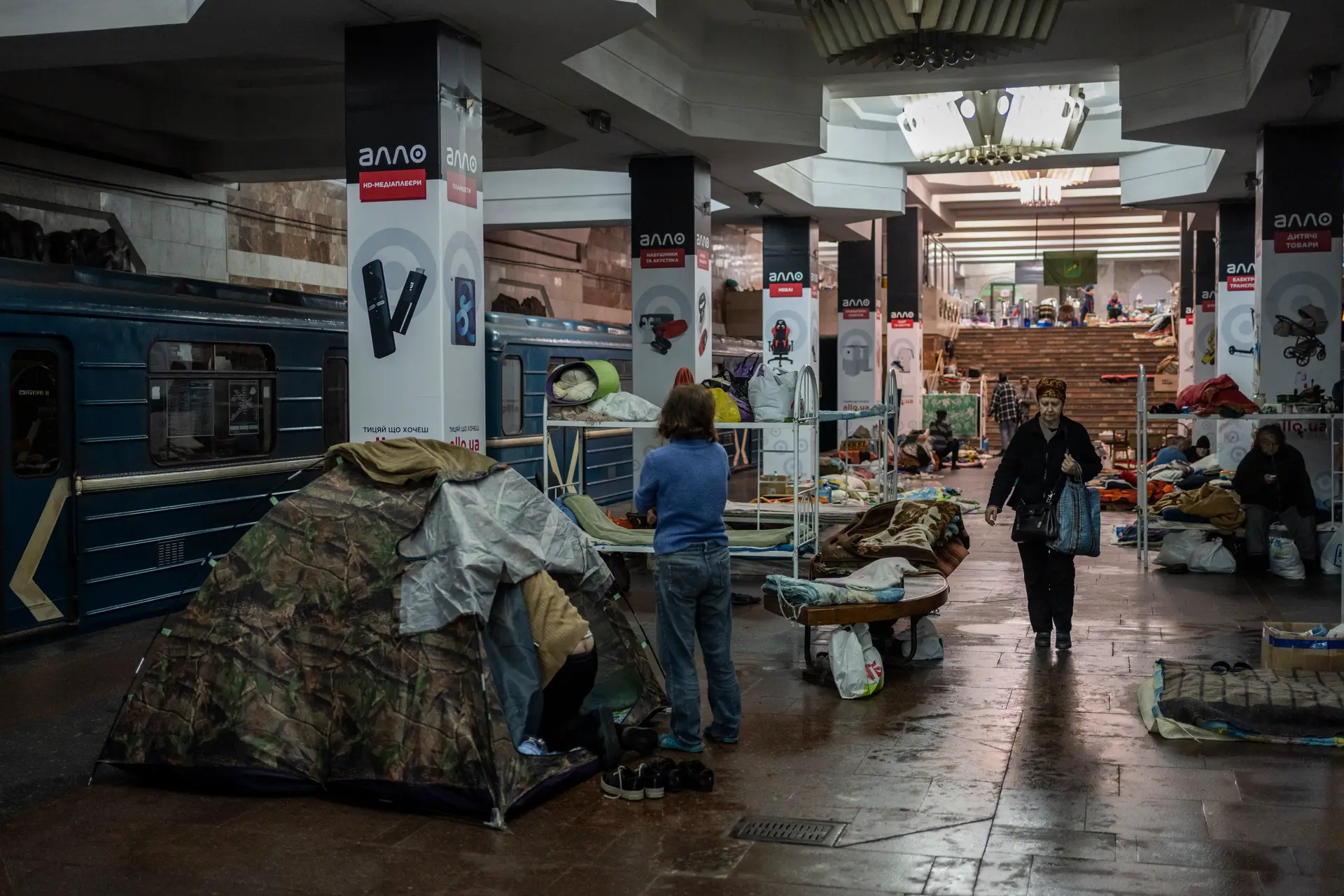 SIC na Ucrânia: viver numa estação de metro em Kharkiv