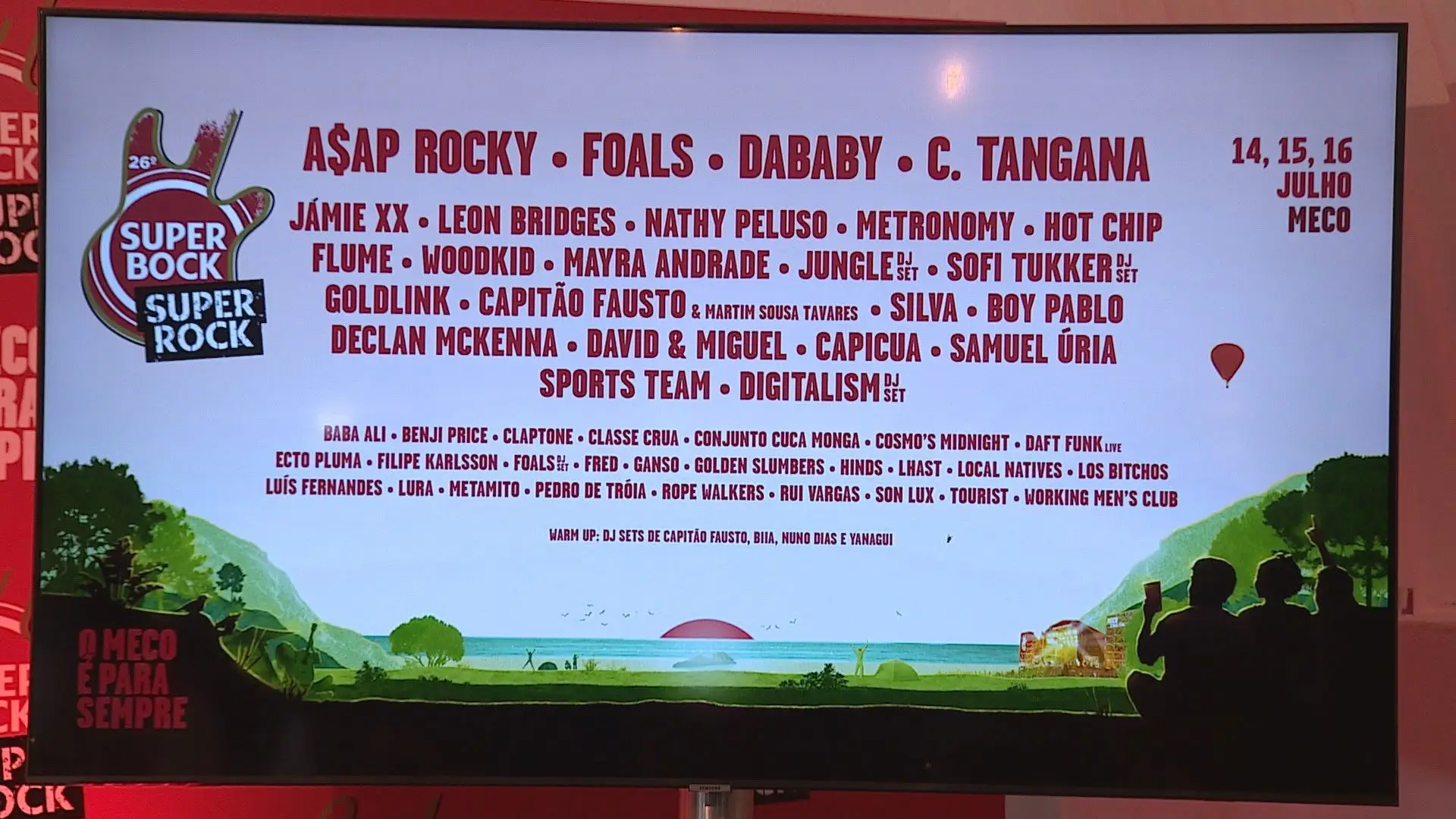 Já se prepara o festival Super Bock Super Rock no Meco