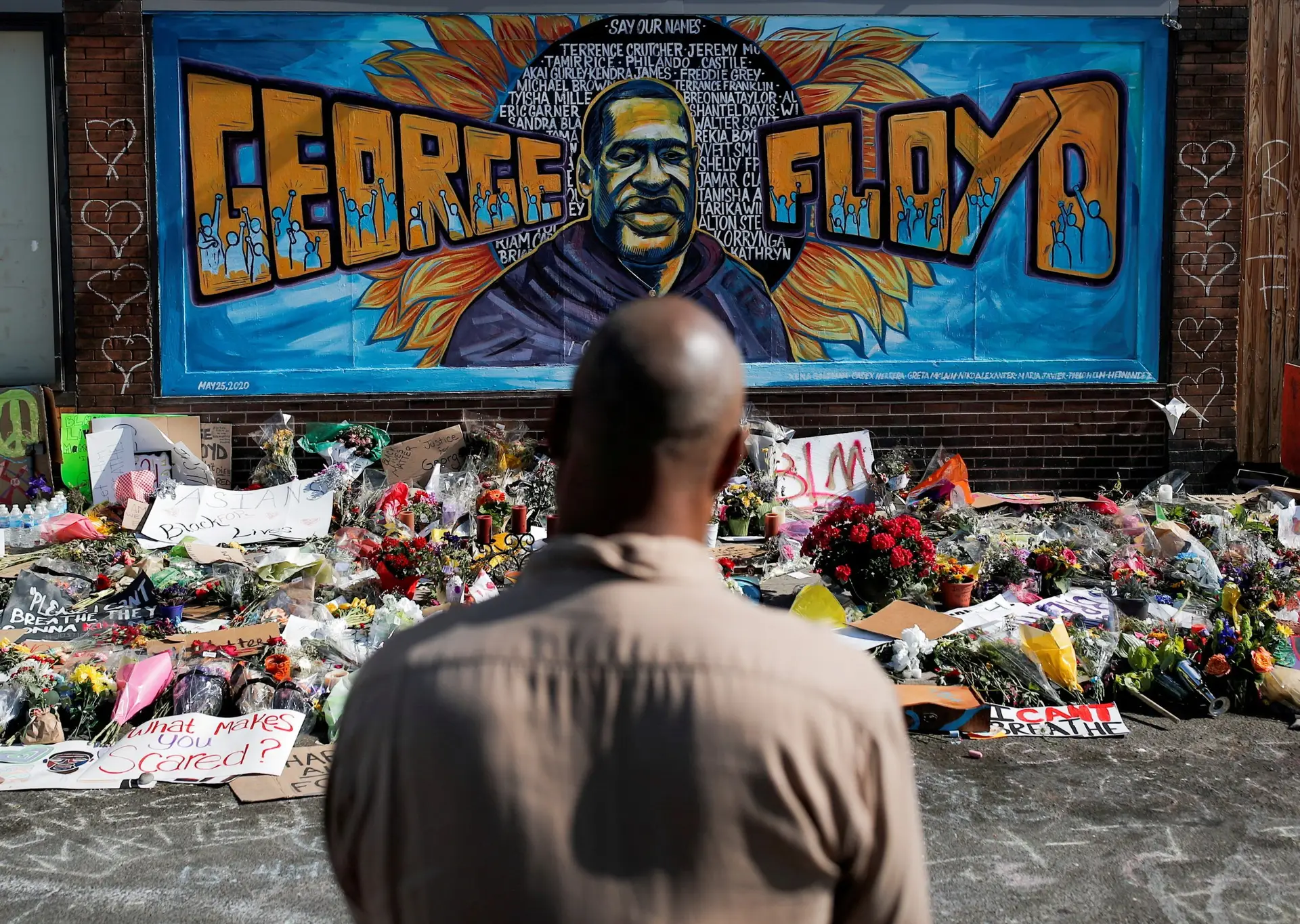 Homenagem a George Floyd em Minneapolis