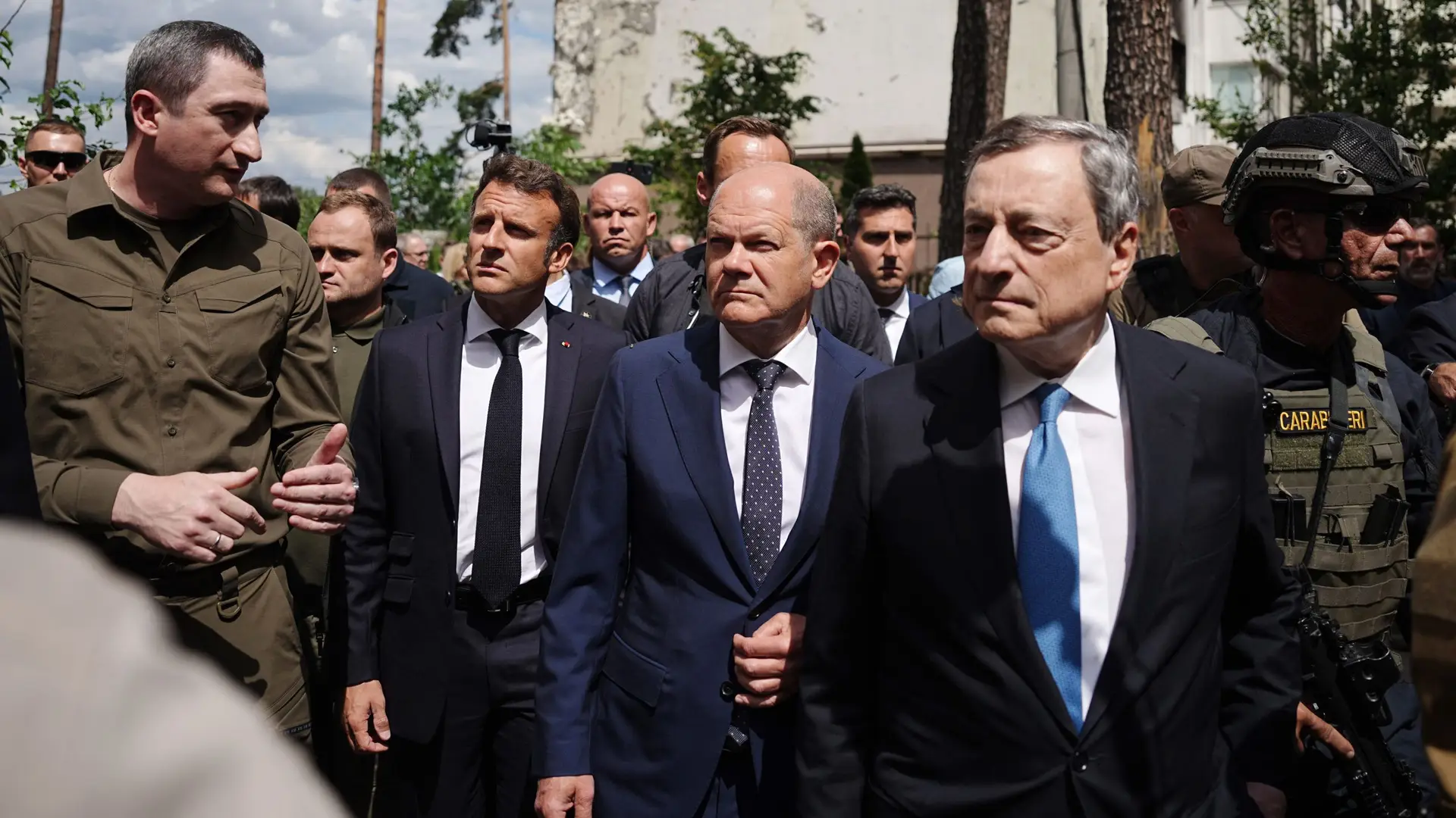 “Tudo será reconstruído”, garante Mario Draghi a partir da Ucrânia