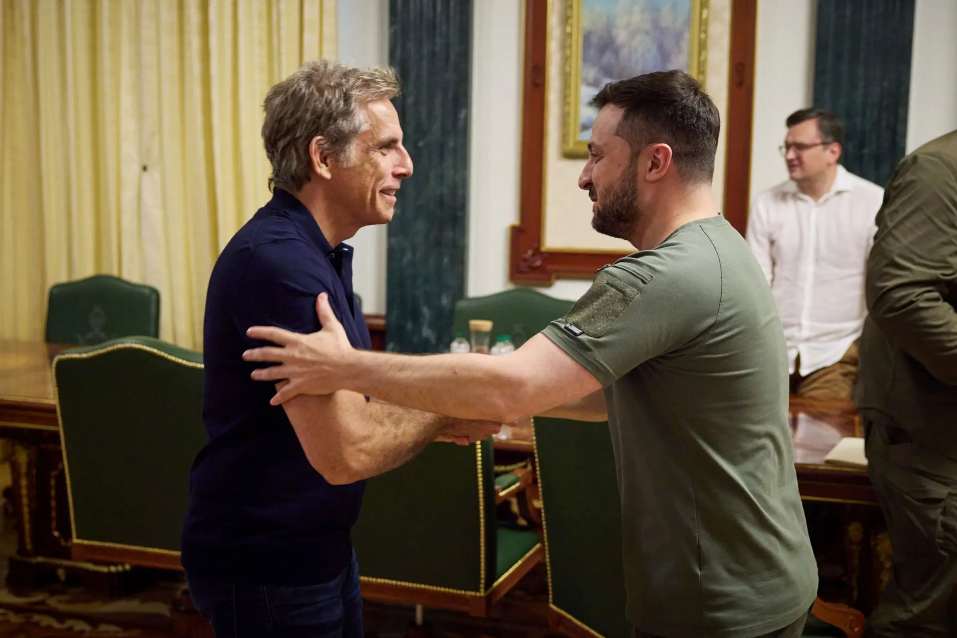 Ator Ben Stiller durante encontro com Zelensky: “É o meu herói”
