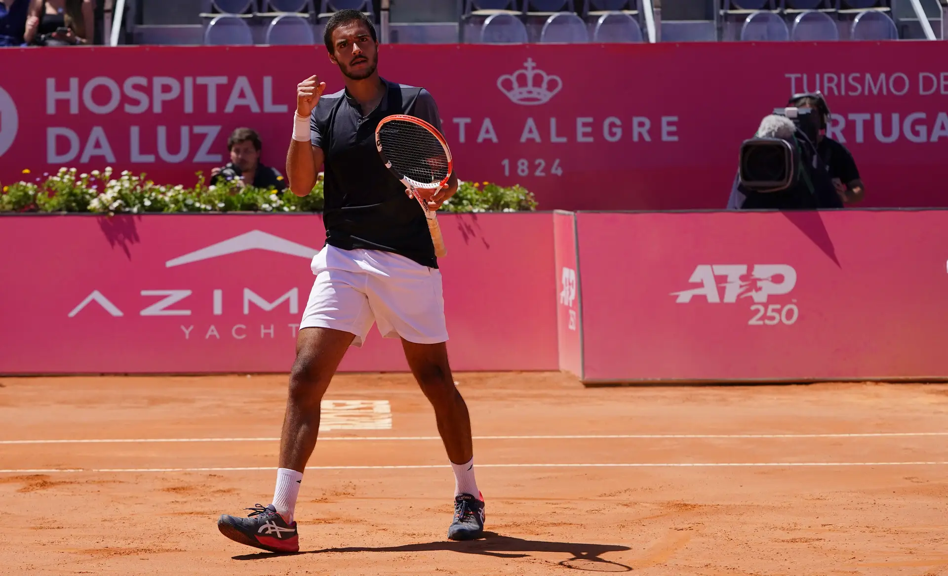O tenista Francisco Cabral no Estoril Open em 2022.
