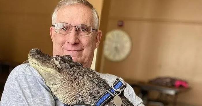 After dogs and cats came crocodile “emotional support”