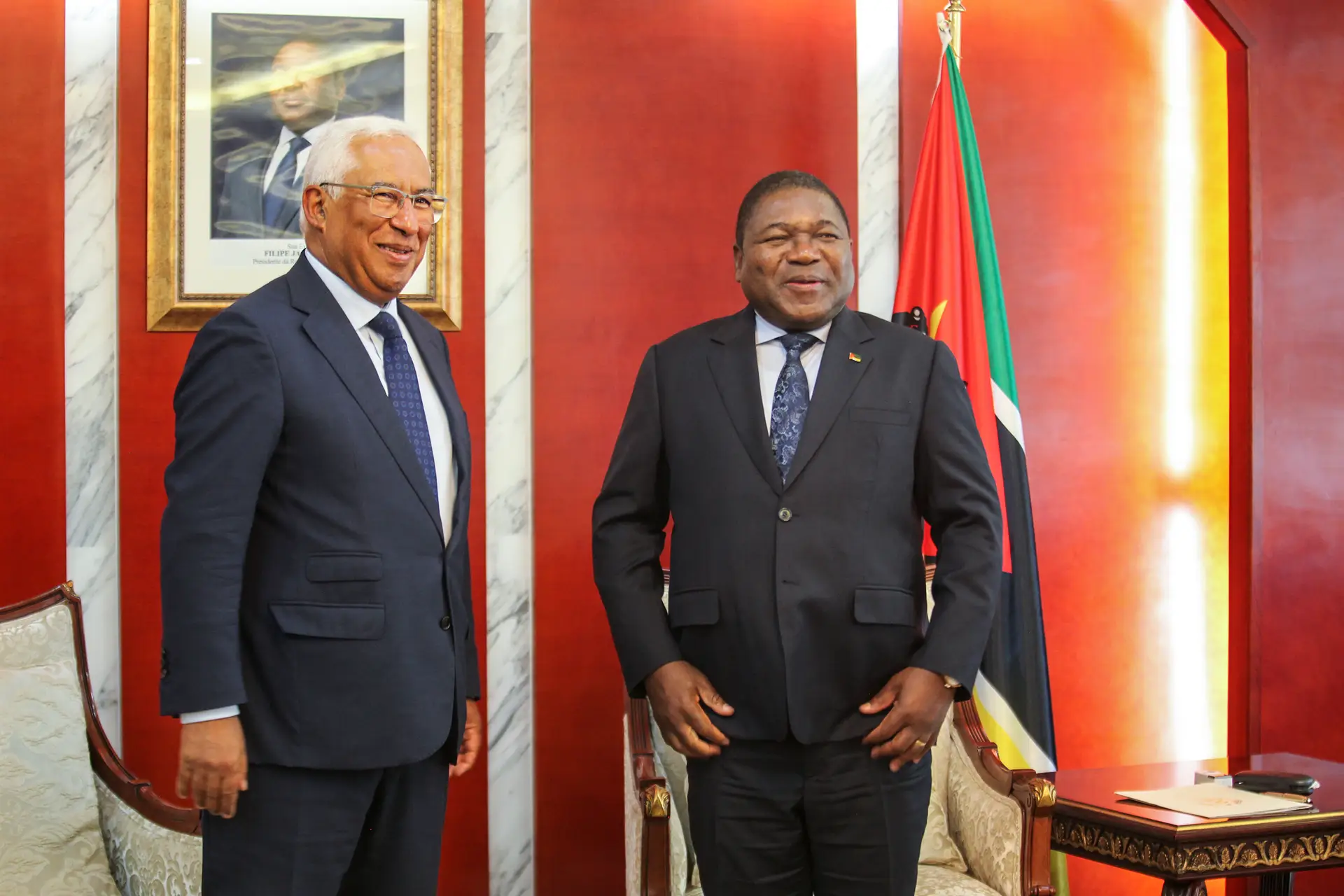 Costa e Nyusi satisfeitos por retomarem encontros entre Portugal e Moçambique