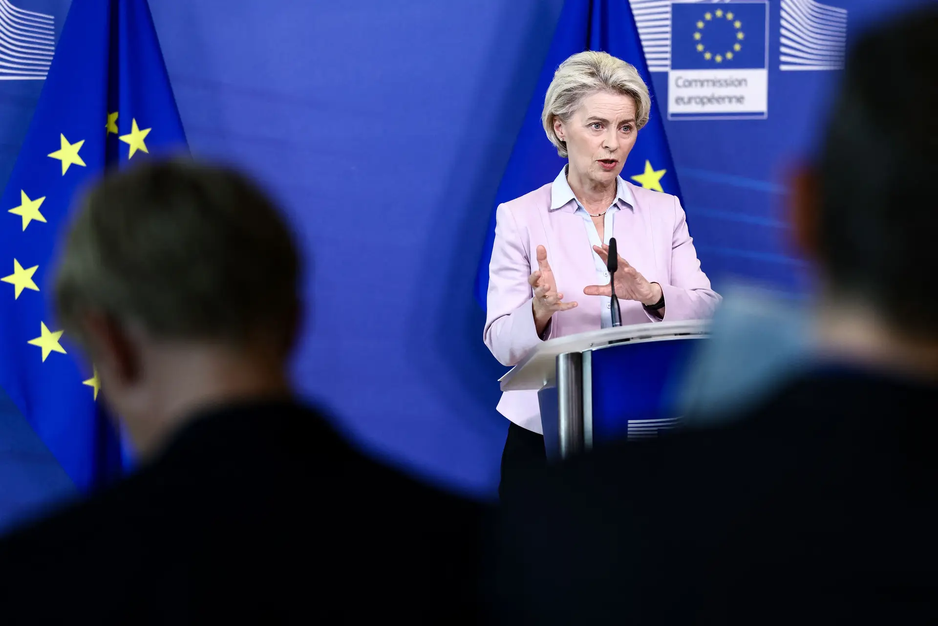 A presidente da Comissão Europeia, Ursula Von der Leyen.