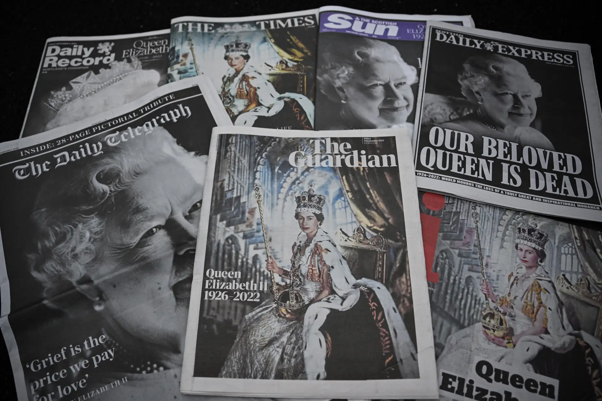 Capas de jornais britânicos.