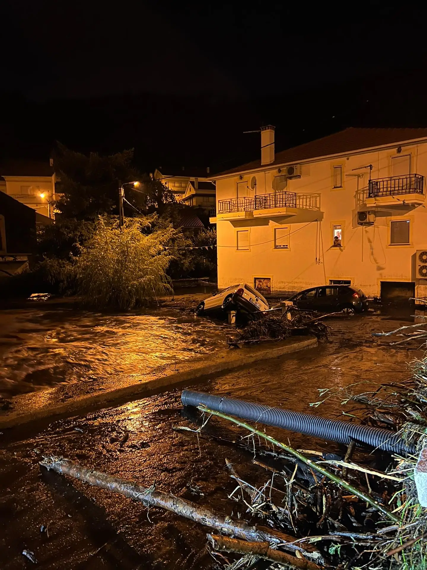 Chuva forte provoca deslizamento de terras e "cenário de destruição" em Manteigas