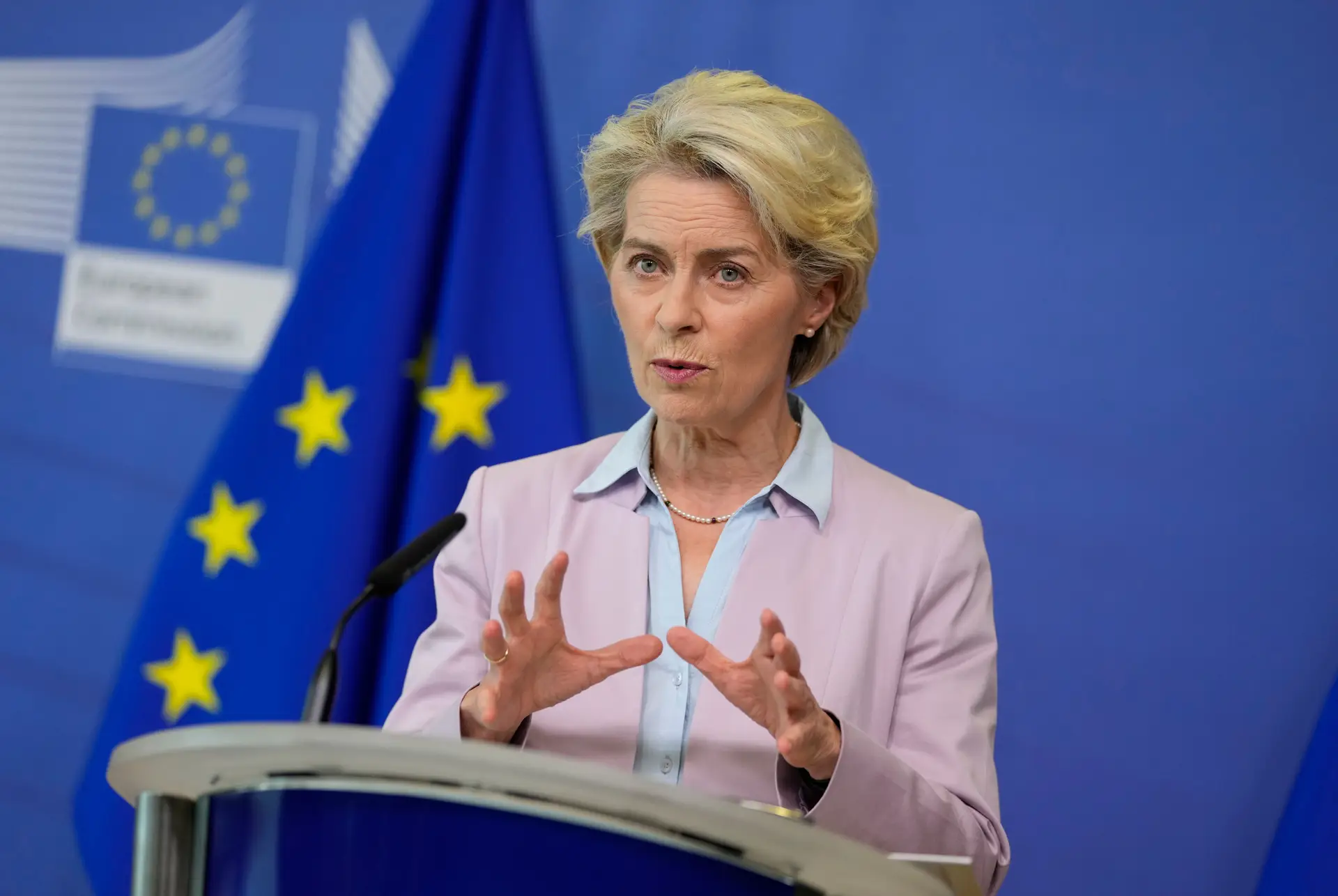 Von der Leyen, presidente da Comissão Europeia.