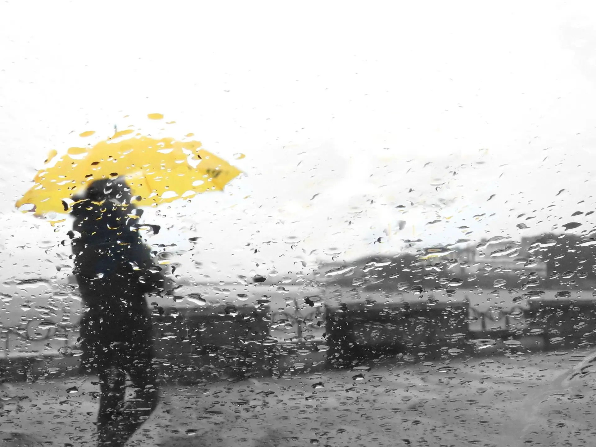 Os distritos sob aviso laranja e amarelo devido à chuva
