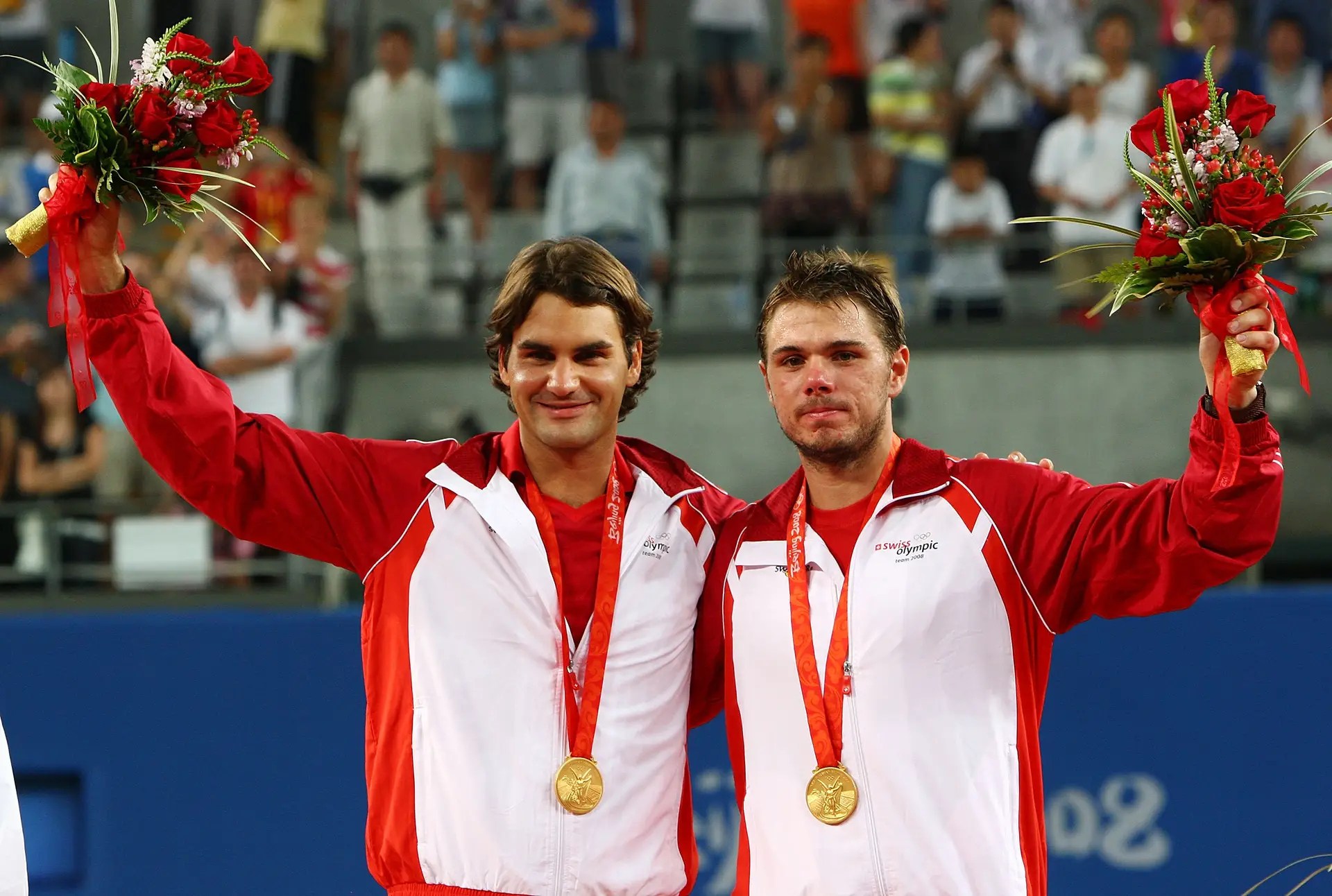 Federer e Stan Wawrinka em Beijing