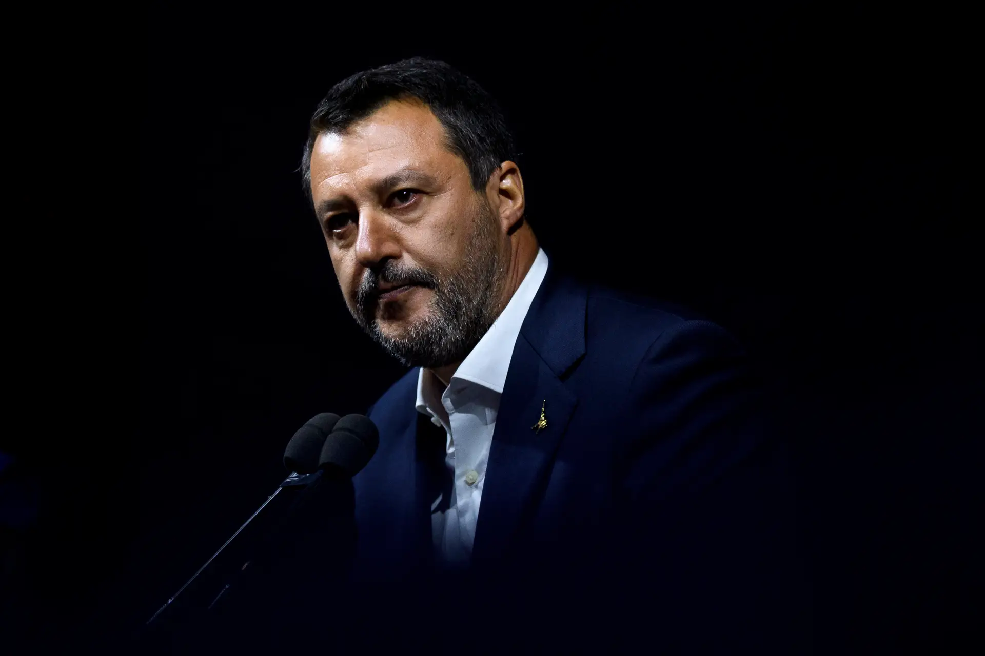 Líder do partido Liga, de Itália, Matteo Salvini.