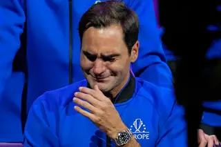Federer não conteve as lágrimas na despedida dos courts