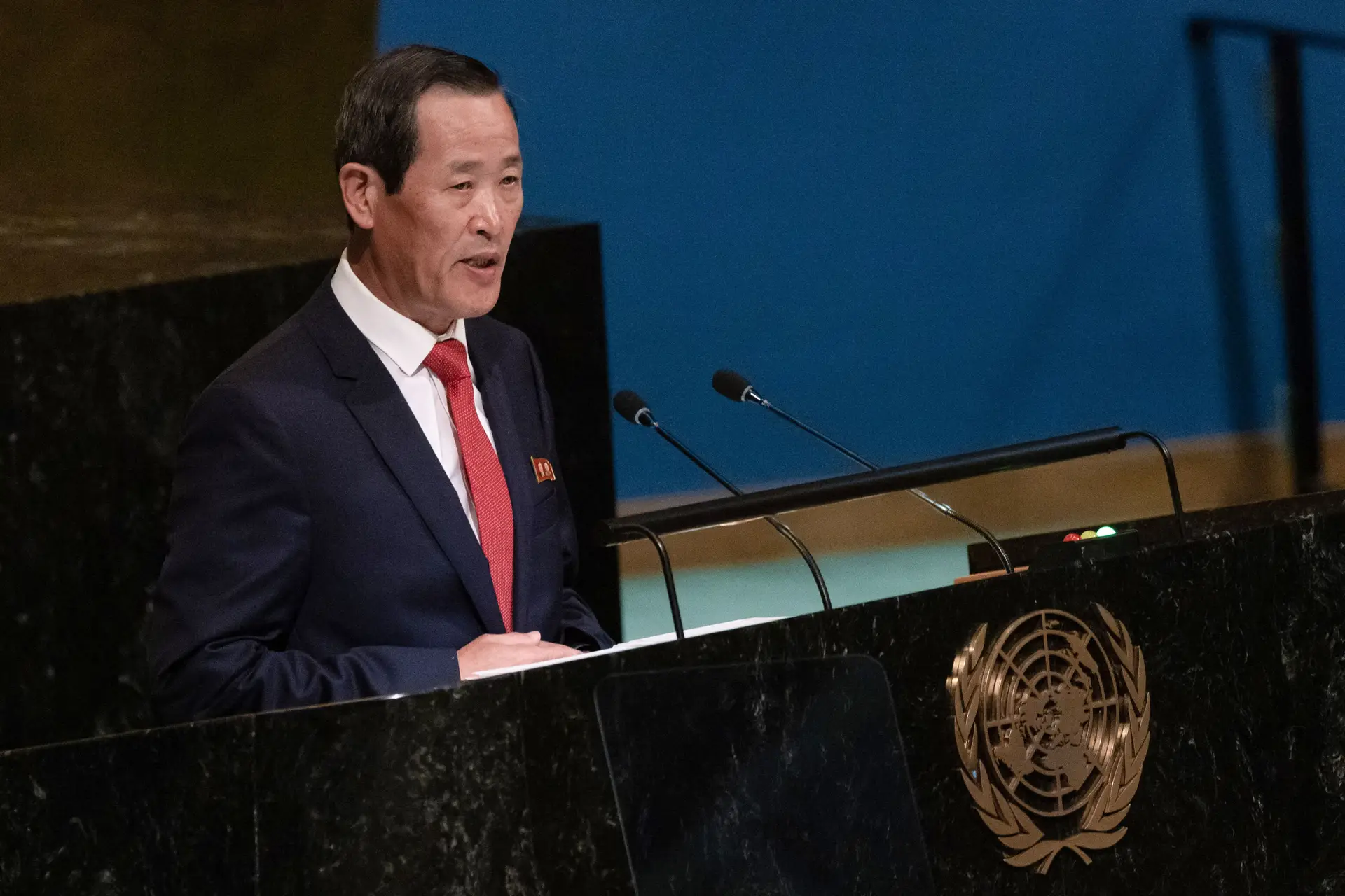 Embaixador norte-coreano na ONU, Kim Song.