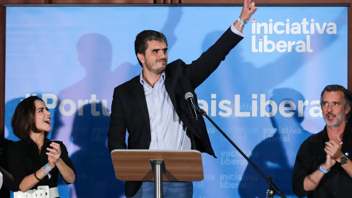 O deputado da Iniciativa Liberal, Carlos Guimarães Pinto