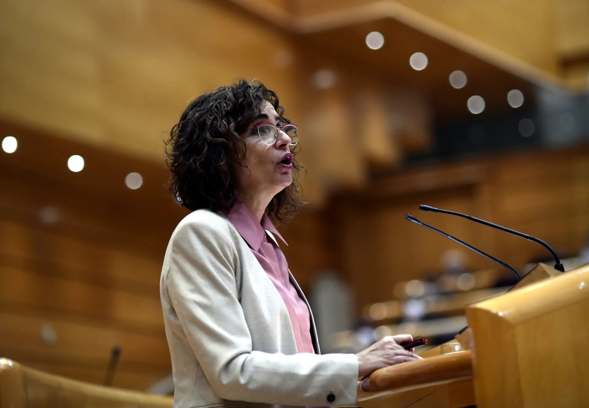 María Jesús Montero, ministra das Finanças de Espanha 