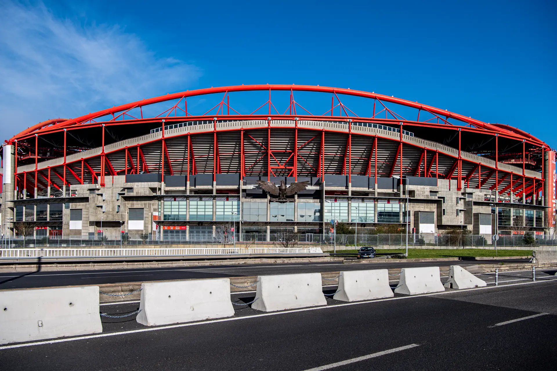 Exterior do Estádio da Luz, em Lisboa