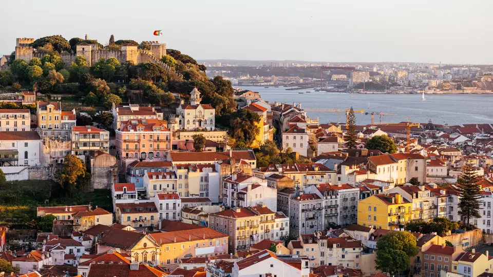 Vista sobre a cidade de Lisboa.