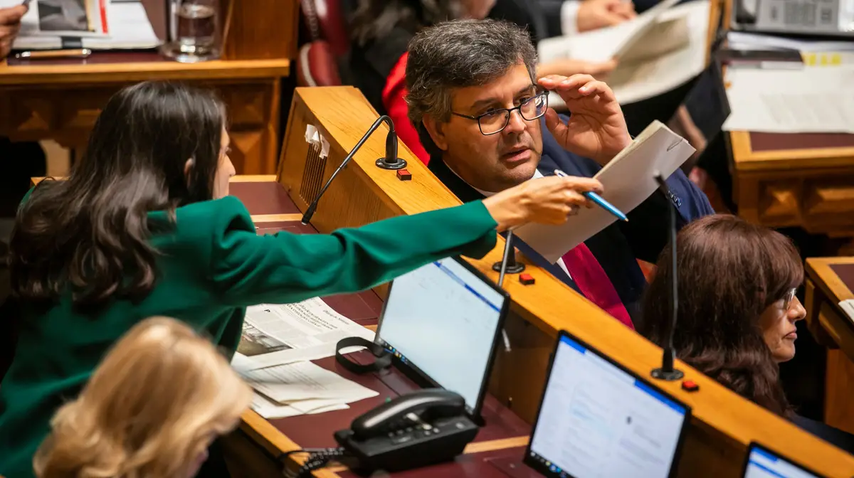 O deputado do Partido Social Democrata, António Cunha, durante o debate sobre política setorial na Assembleia da República, em Lisboa