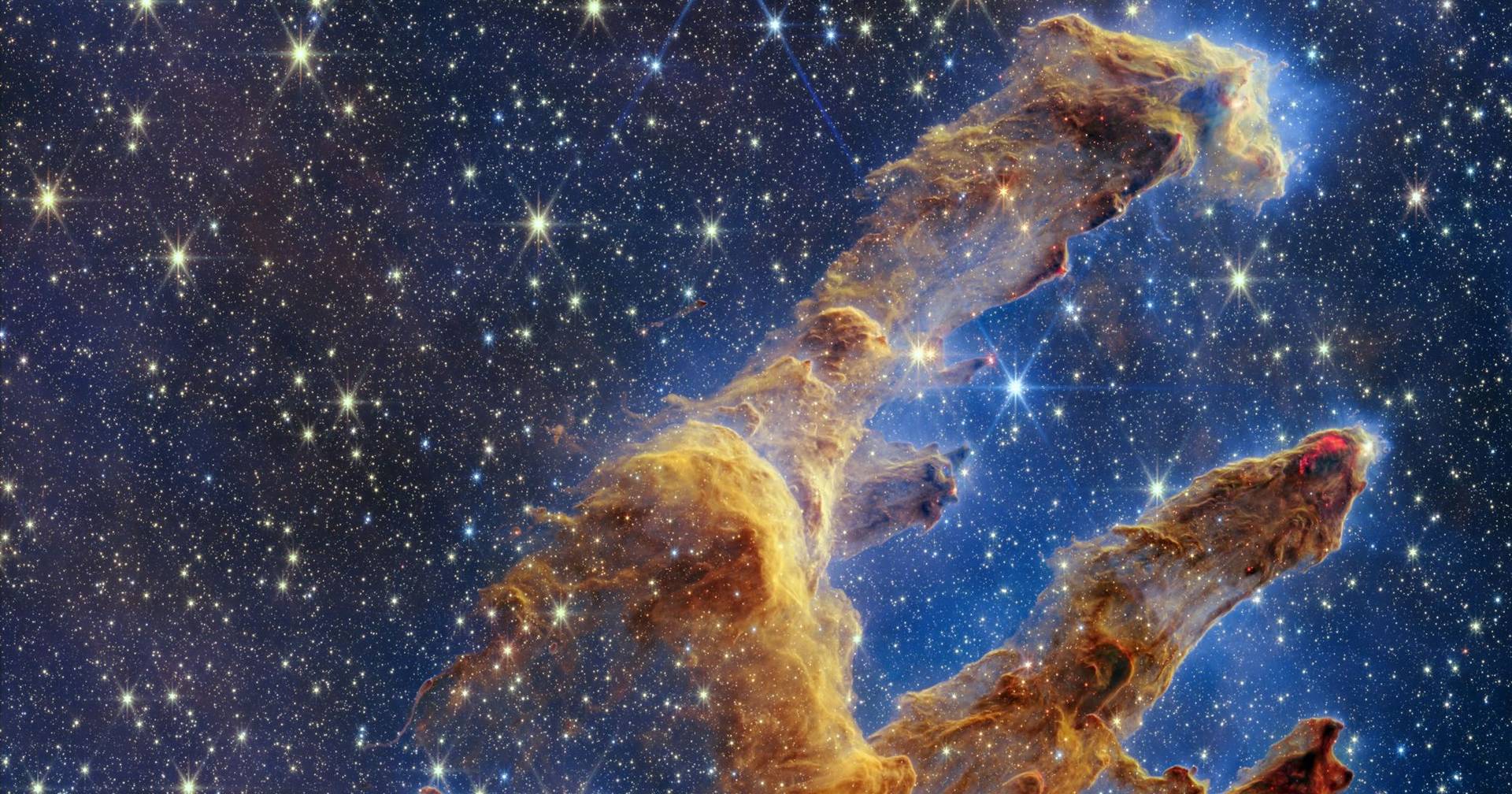 Größer und brillanter, „Pillars of Creation“ von James Webb