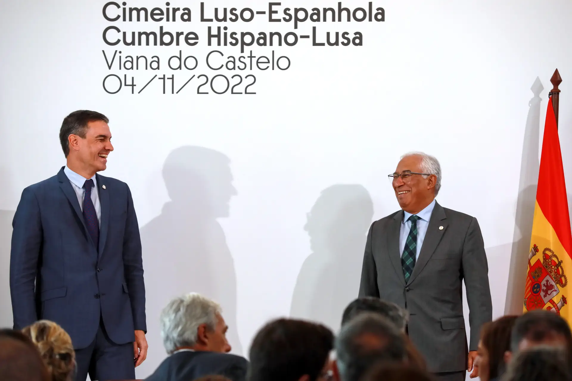 Os discursos de Costa e Sánchez no final da 33.ª cimeira ibérica