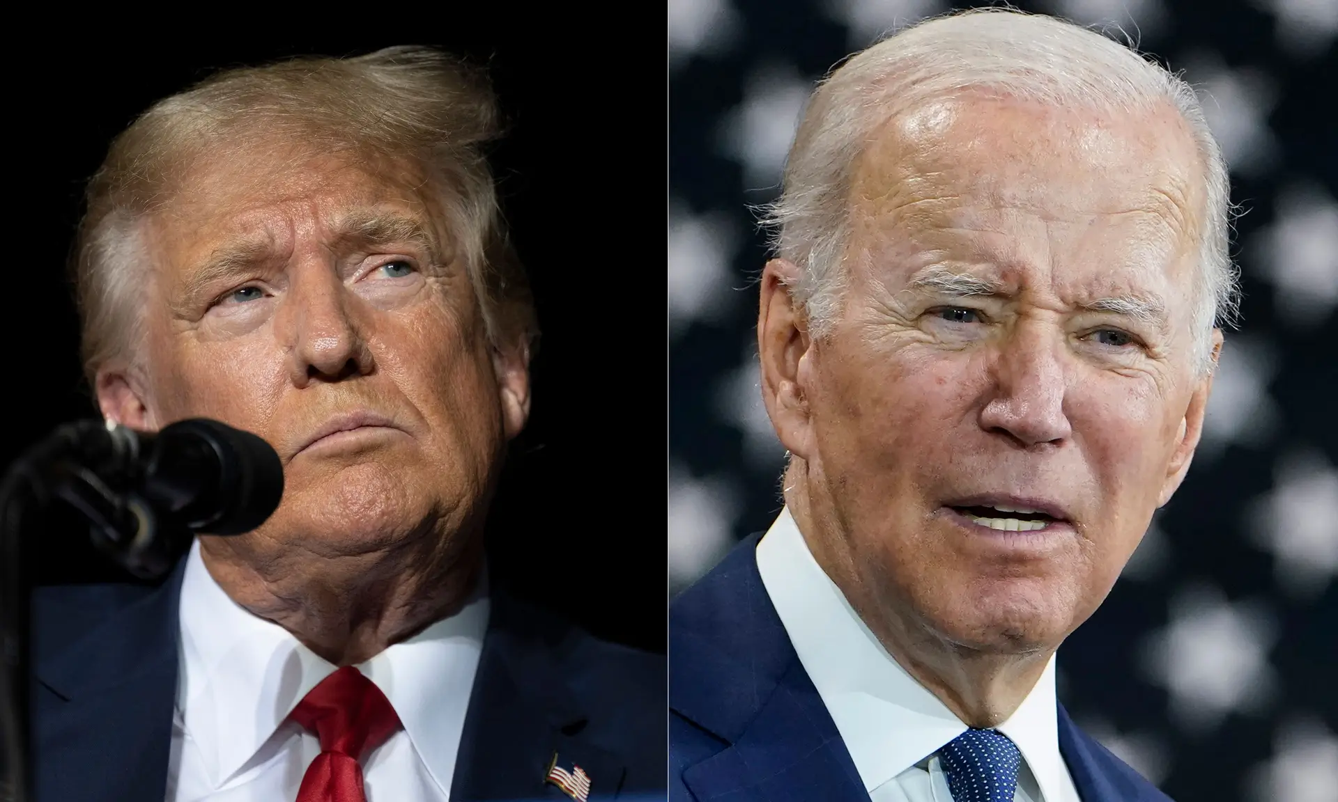 En eventos separados, Biden y Trump casi se encuentran en la frontera con México