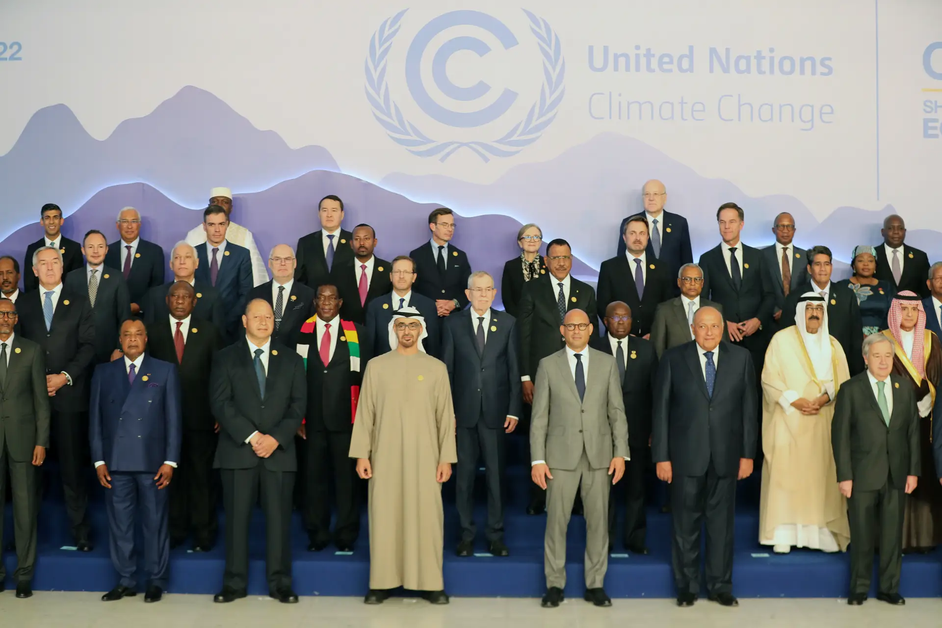 Mais de 120 líderes mundiais marcam presença no arranque da COP 27
