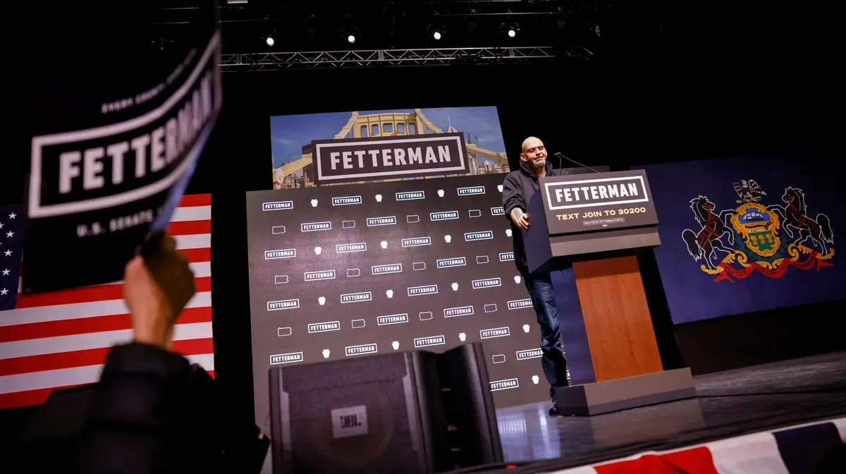 Democrata John Fetterman venceu a corrida eleitoral na Pensilvânia para o senado dos EUA.