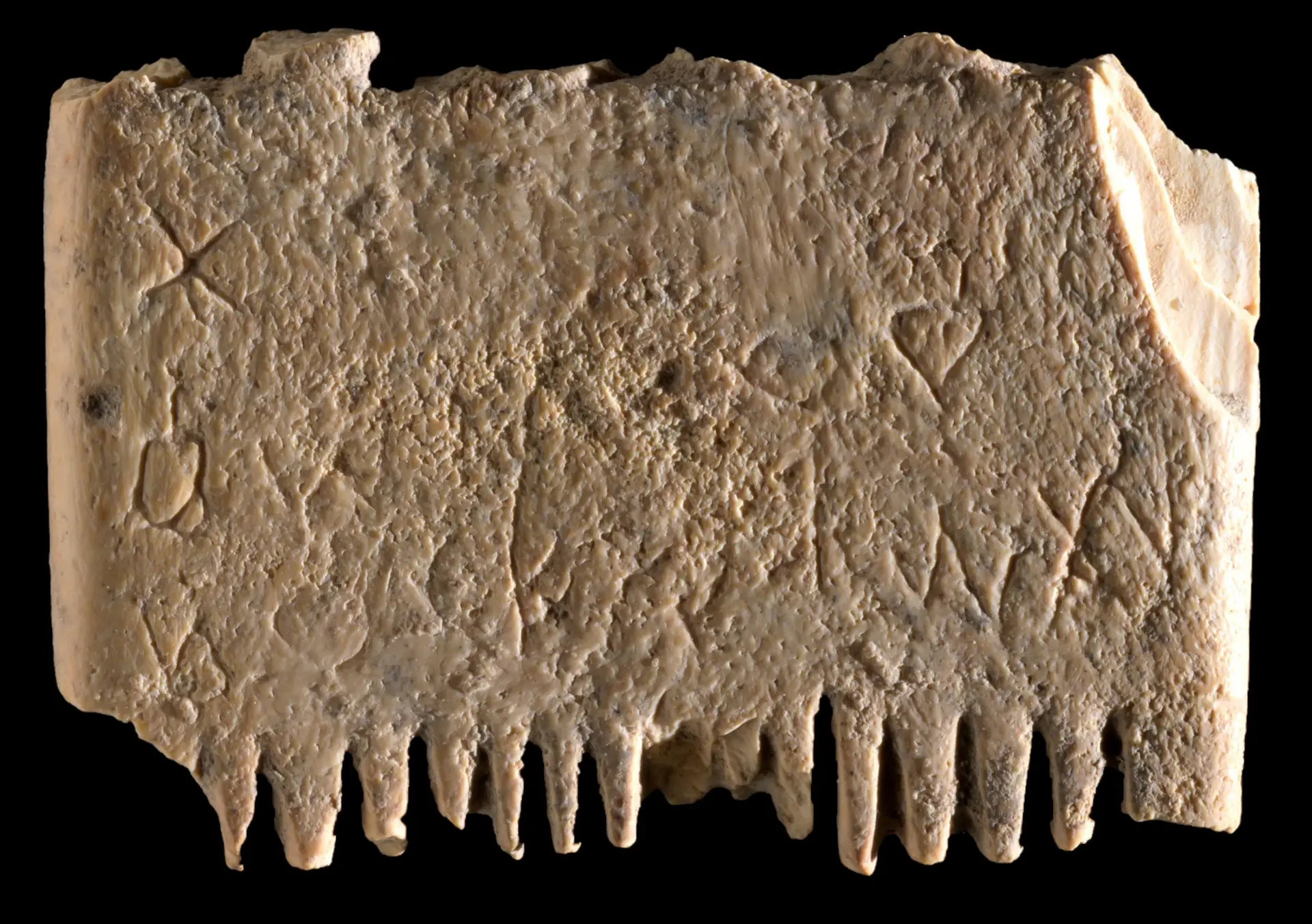 Encontrado pente para piolhos com a frase alfabética mais antiga do mundo