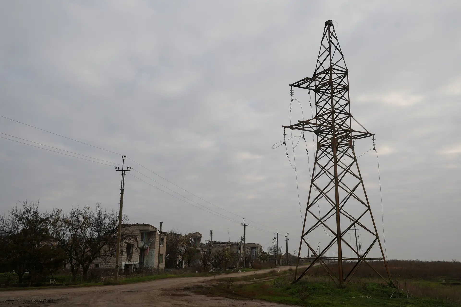 A região de Kherson já tem bandeiras ucranianas