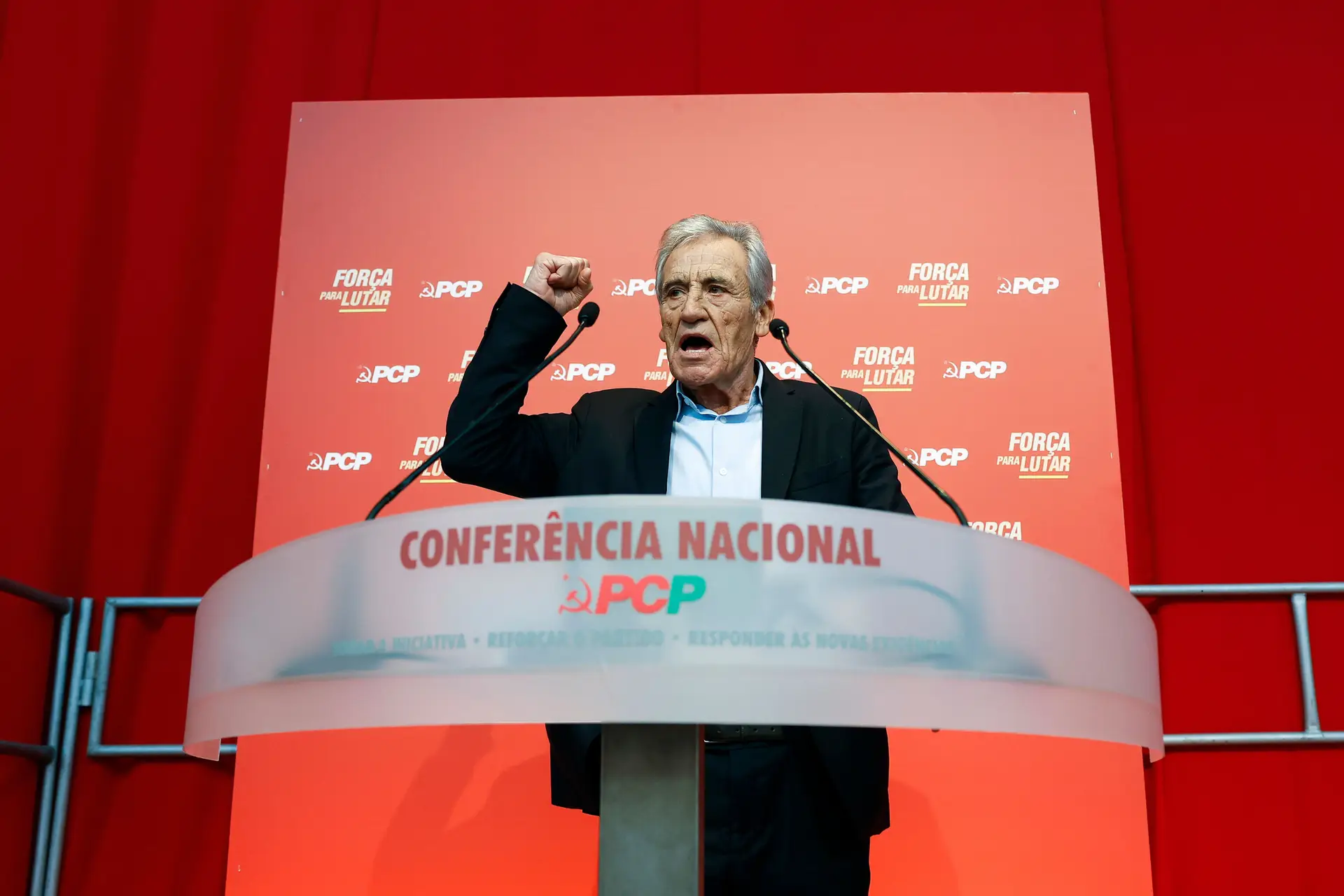 18 anos à frente do PCP e uma despedida de 40 minutos: o último discurso de Jerónimo