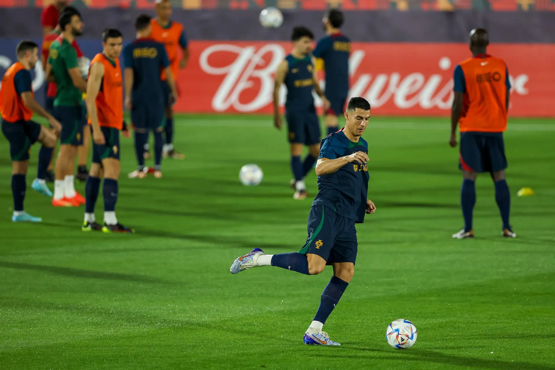 Qatar 2022: seis ausentes no primeiro treino de Portugal no Qatar