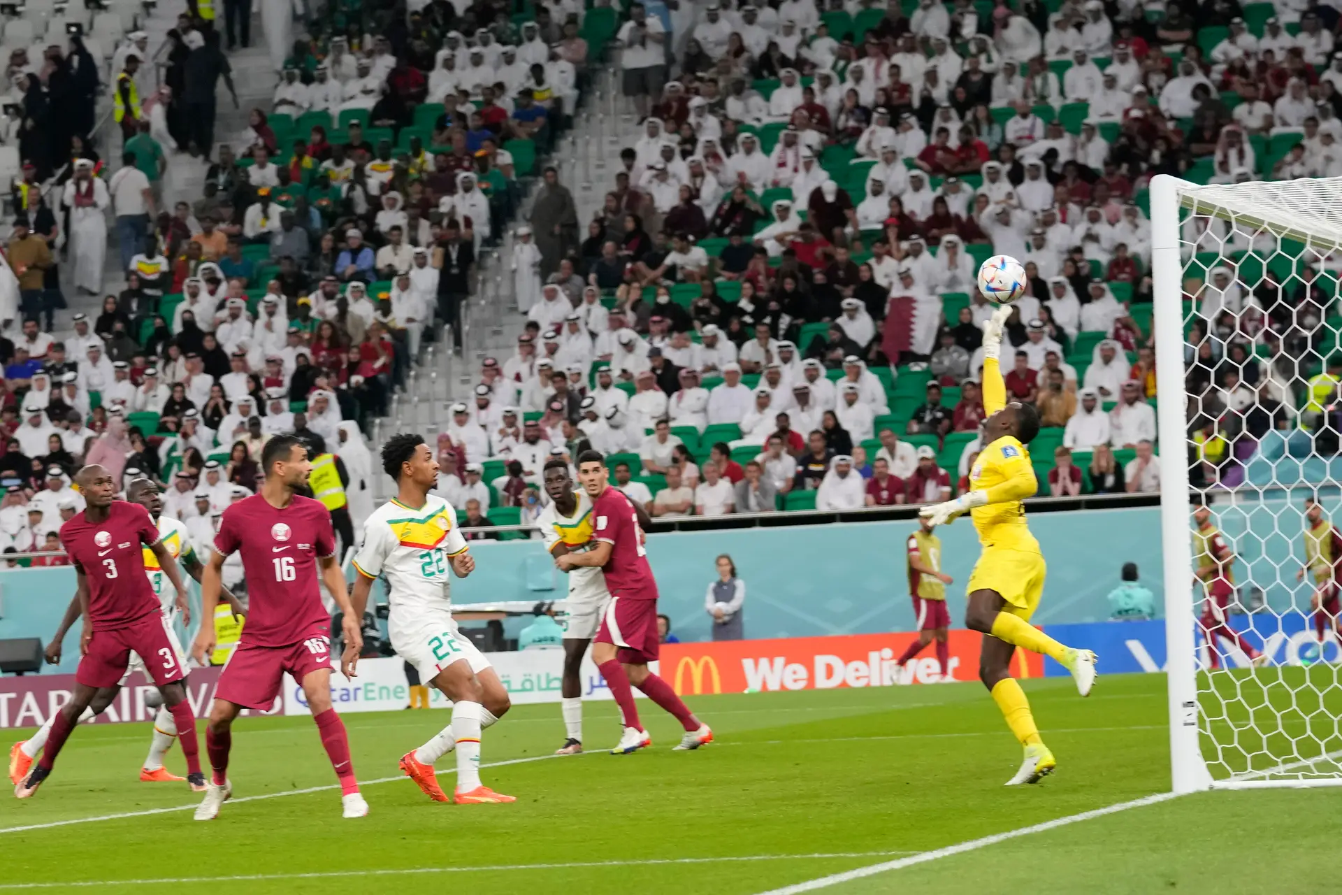 Jogo de inéditos: as imagens da vitória do Senegal frente ao Qatar