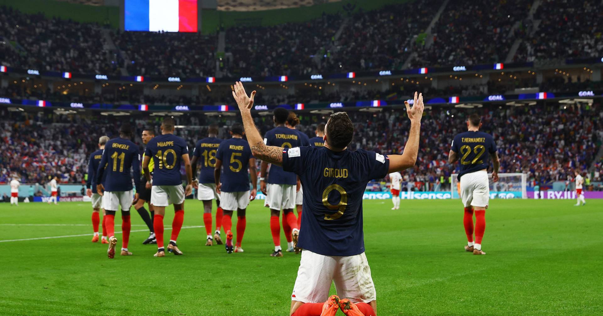 Coupe du monde 2022 : Giroud est le meilleur buteur de France