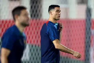 Ronaldo faz treino no ginásio após goleada à Suíça