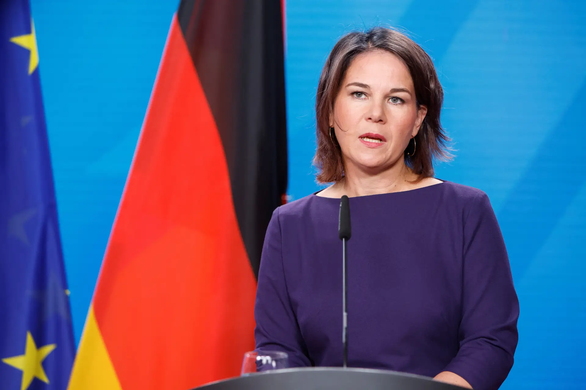 A ministra dos Negócios Estrangeiros da Alemanha, Annalena Baerbock.