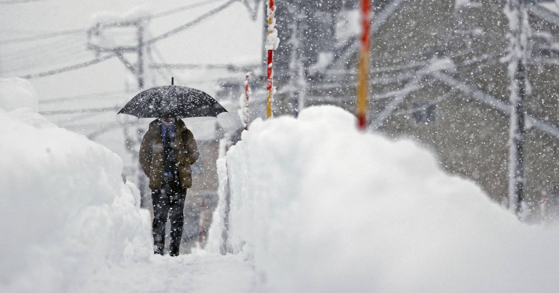 日本で吹雪：少なくとも17人が死亡、90人以上が負傷