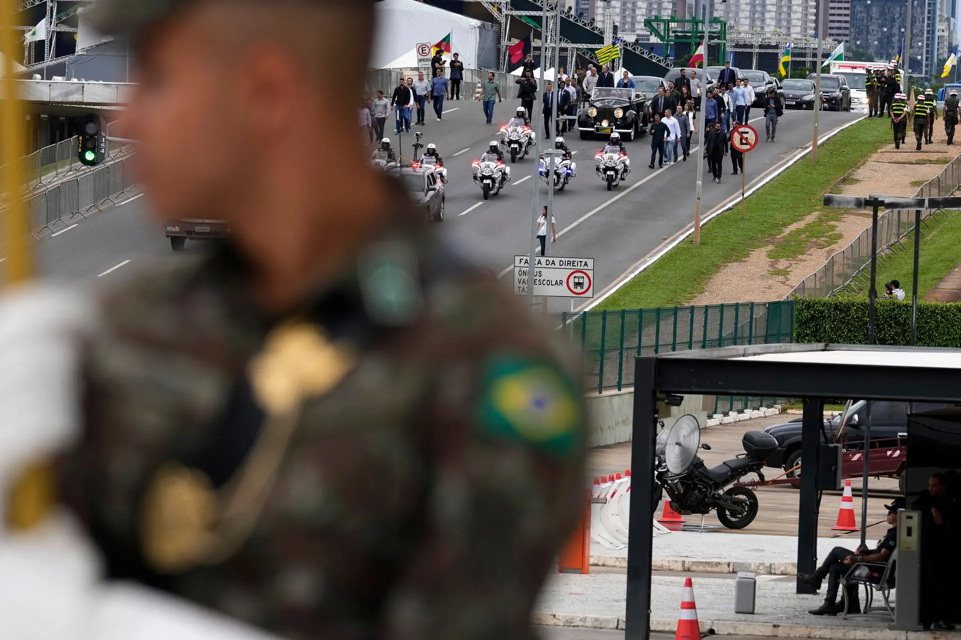 Ensaio da cerimónia de tomada de posse de Lula da Silva.