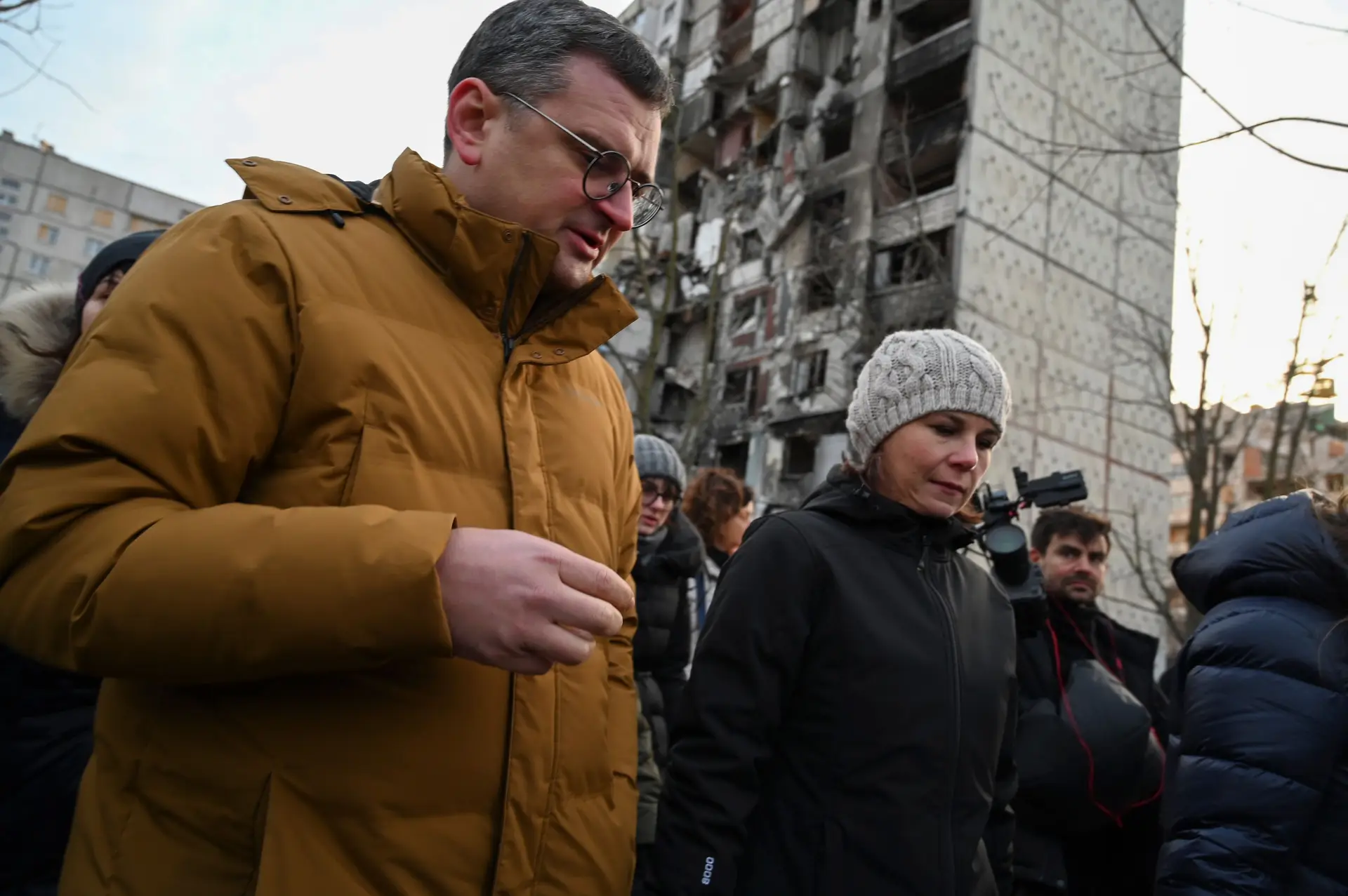 Ministra dos Negócios Estrangeiros da Alemanha faz visita surpresa a Kharkiv