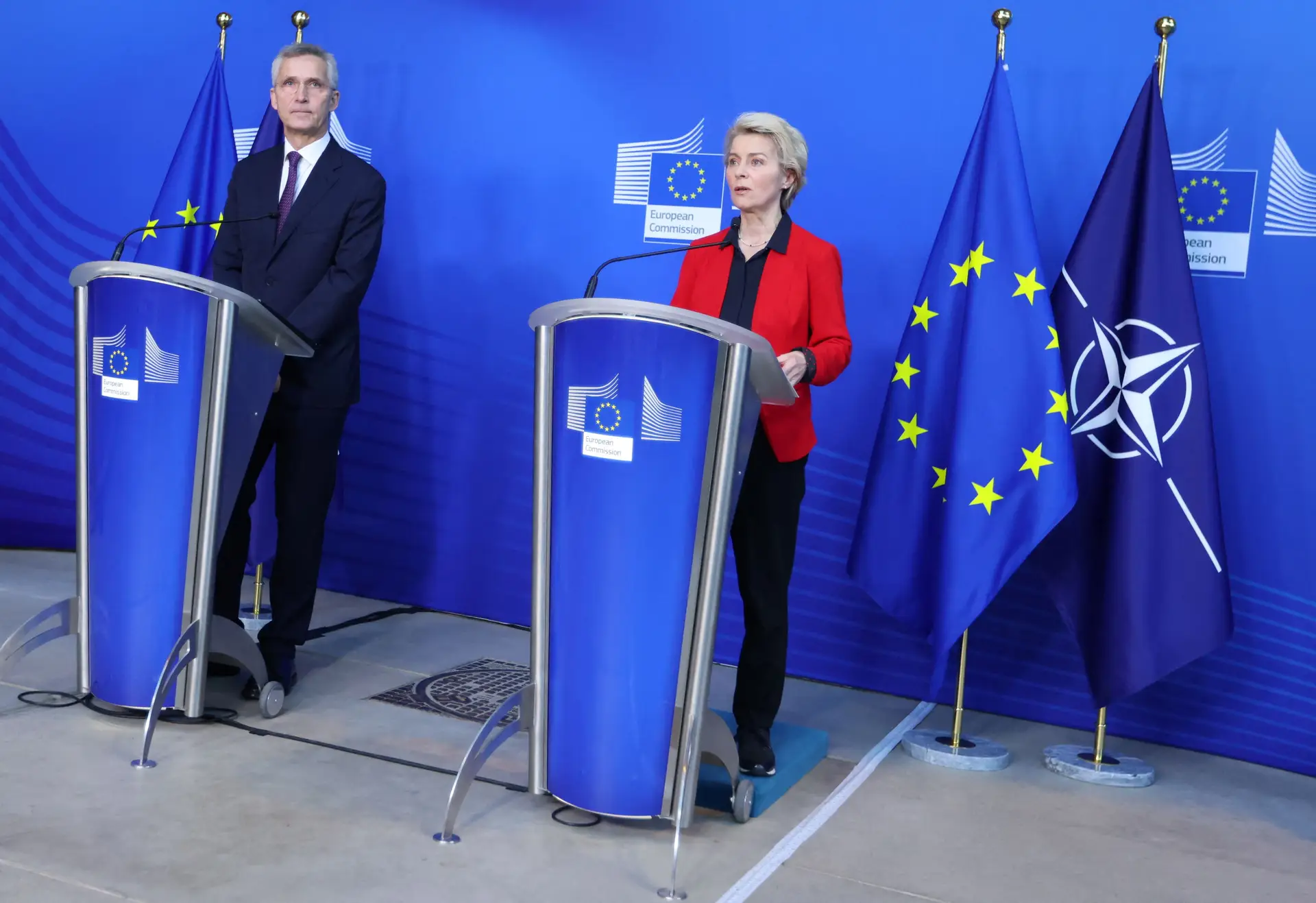 Von der Leyen anuncia task force com a NATO para melhorar infraestruturas críticas
